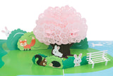 Animals in the Park Pop Up Card