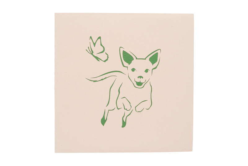 Chihuahua Dog Pop Up Card