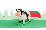 Dairy Cow Farm Pop Up Card