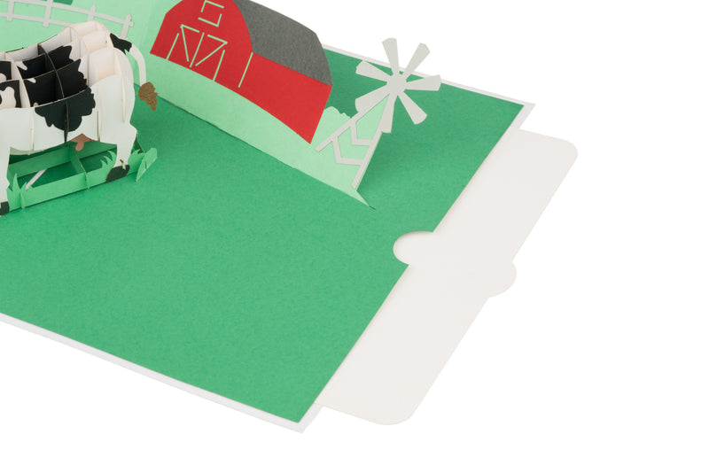 Dairy Cow Farm Pop Up Card