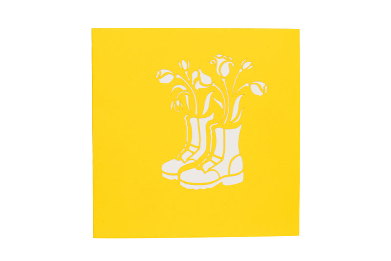 Flower Shoes Pop Up Card