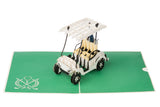 Golf Buggy Pop Up Card