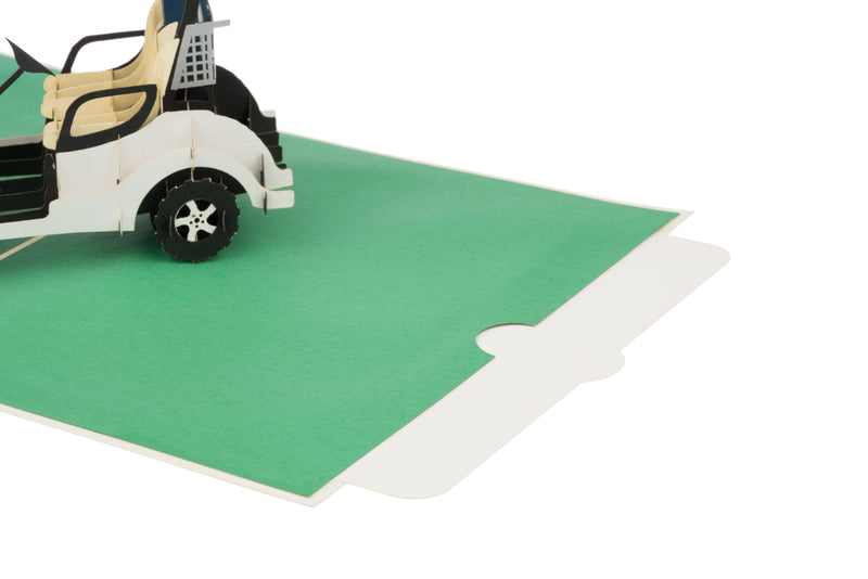 Golf Buggy Pop Up Card