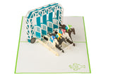 Horse Racing Pop Up Card