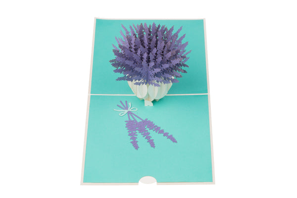 Lavender Vase Pop Up Card