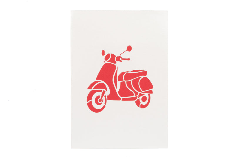 Scooter Pop Up Card