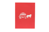 Wedding Carriage Pop Up Card